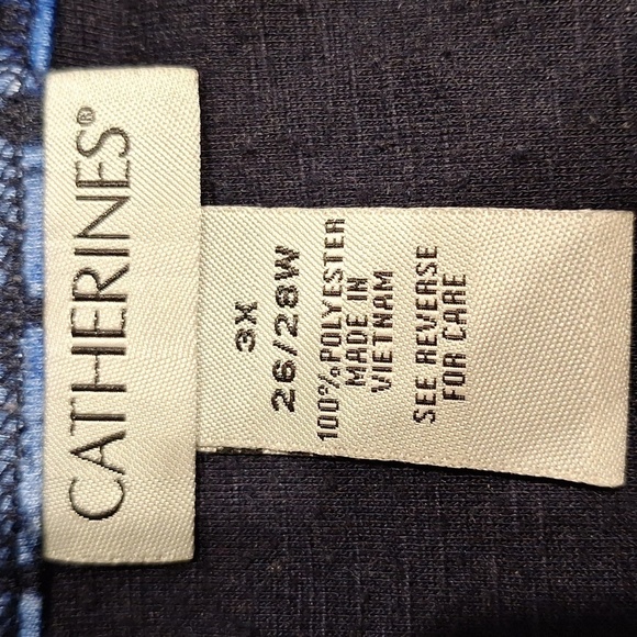 E womens Catherine's stretch 3/4 sleeve plus size top 3X - Picture 3 of 3